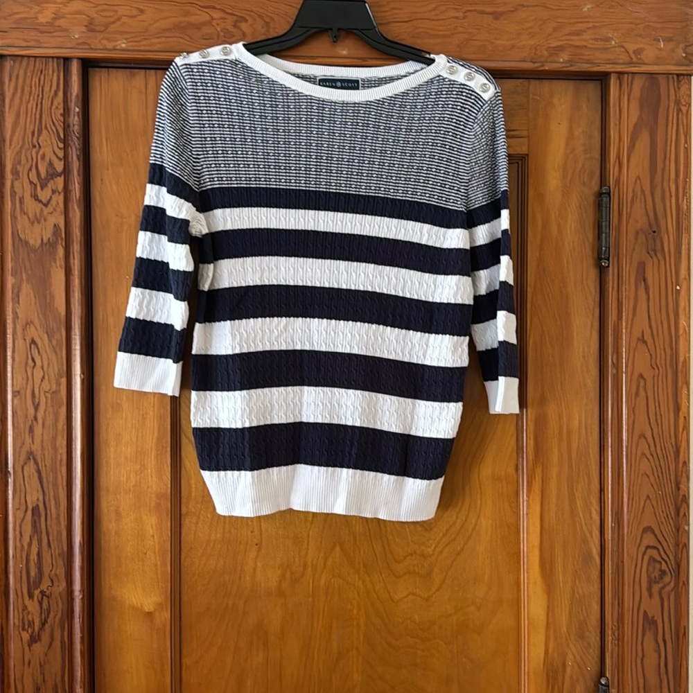 Karen Scott XL 3/4 sleeve sweater